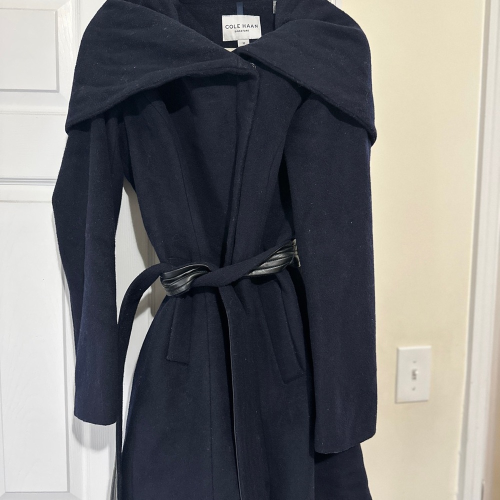 Cole Haan Dark Blue Signature Coat